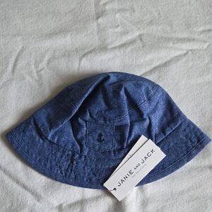 Janie and Jack Blue Kids Blue Anchor Sun Hat